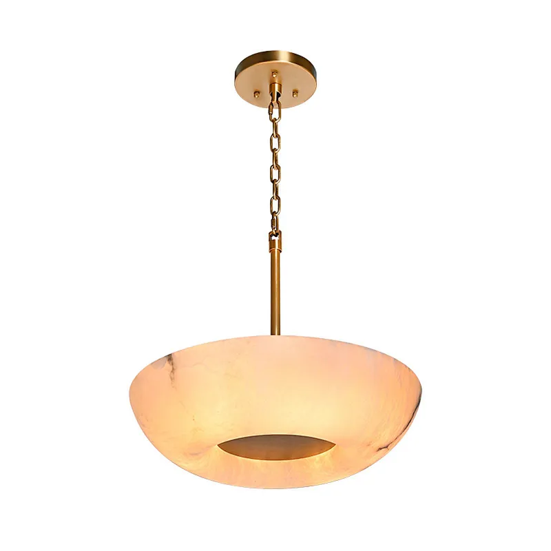 Cloudy sky alabaster pendant light