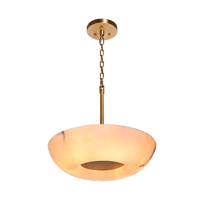 Cloudy sky alabaster pendant light